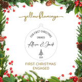 Our First Christmas Engaged Ornament
