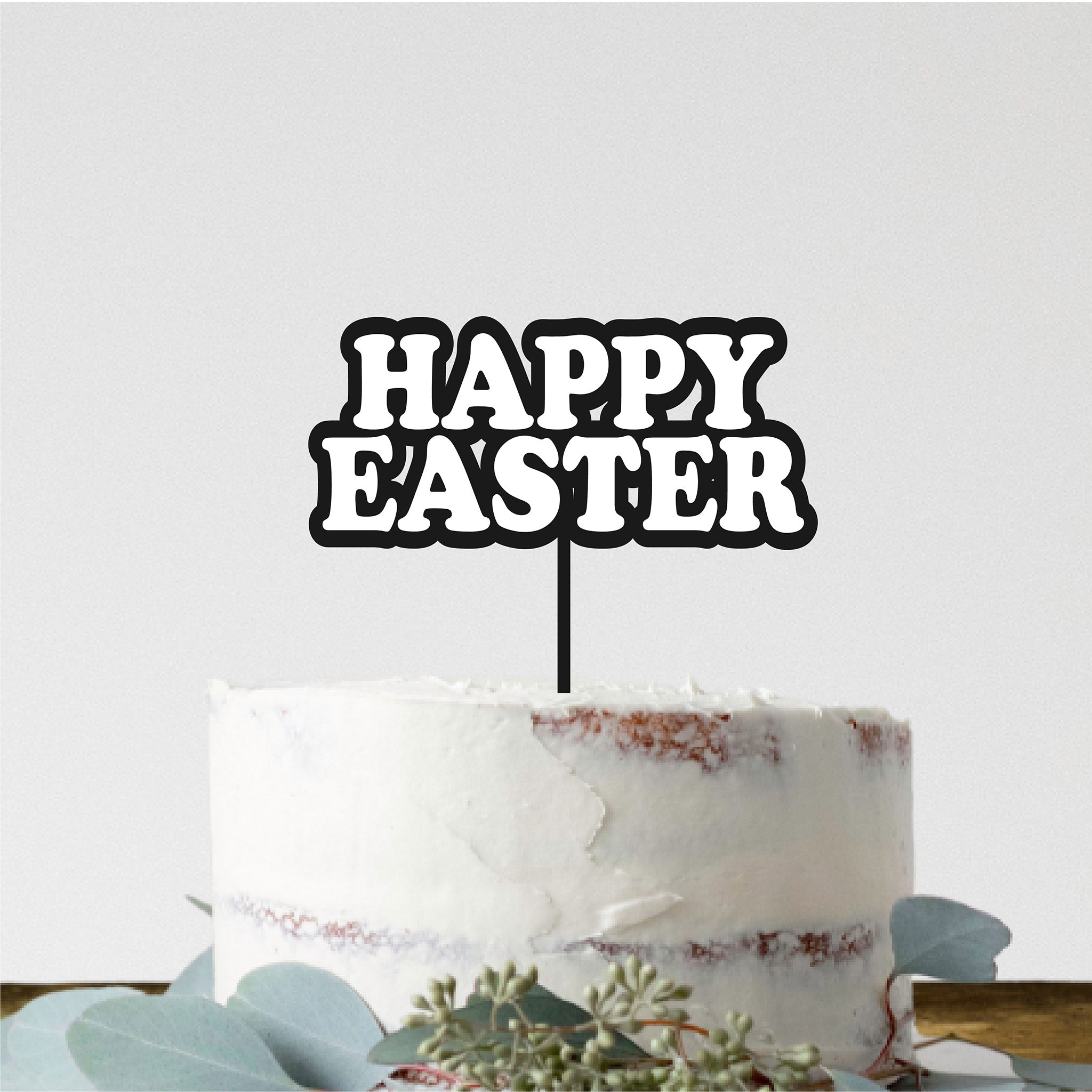 Easter Cake Topper Double Layer | Happy Easter Cake | Easter Topper
