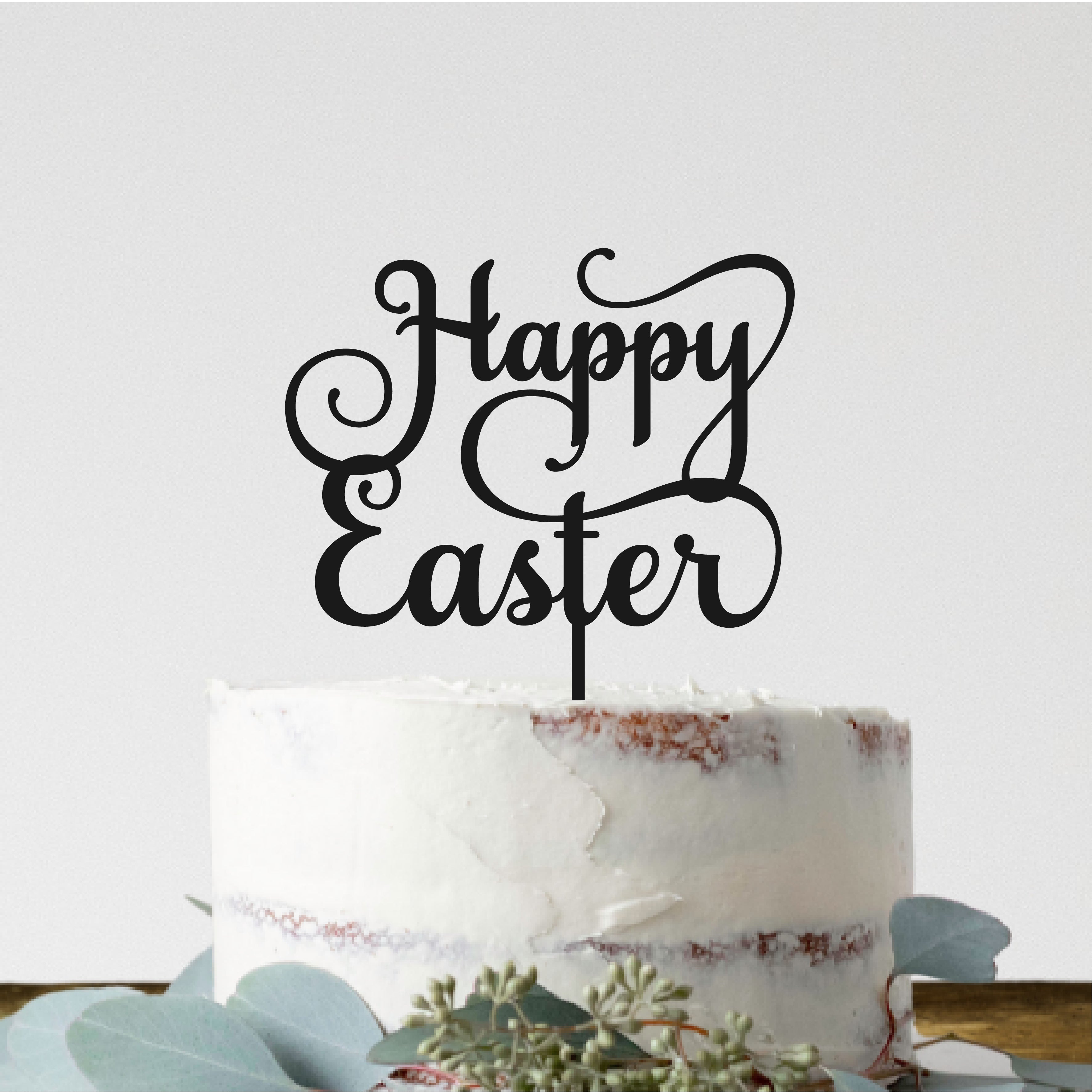 Easter Cake Topper Traditional | Happy Easter Cake | Easter Topper