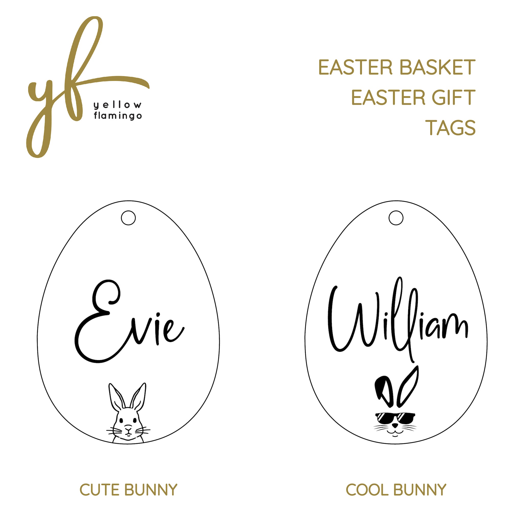 Personalised Easter Tag | Easter Basket Tag | Wooden Easter Tag | Easter Tag | Personalised Tag