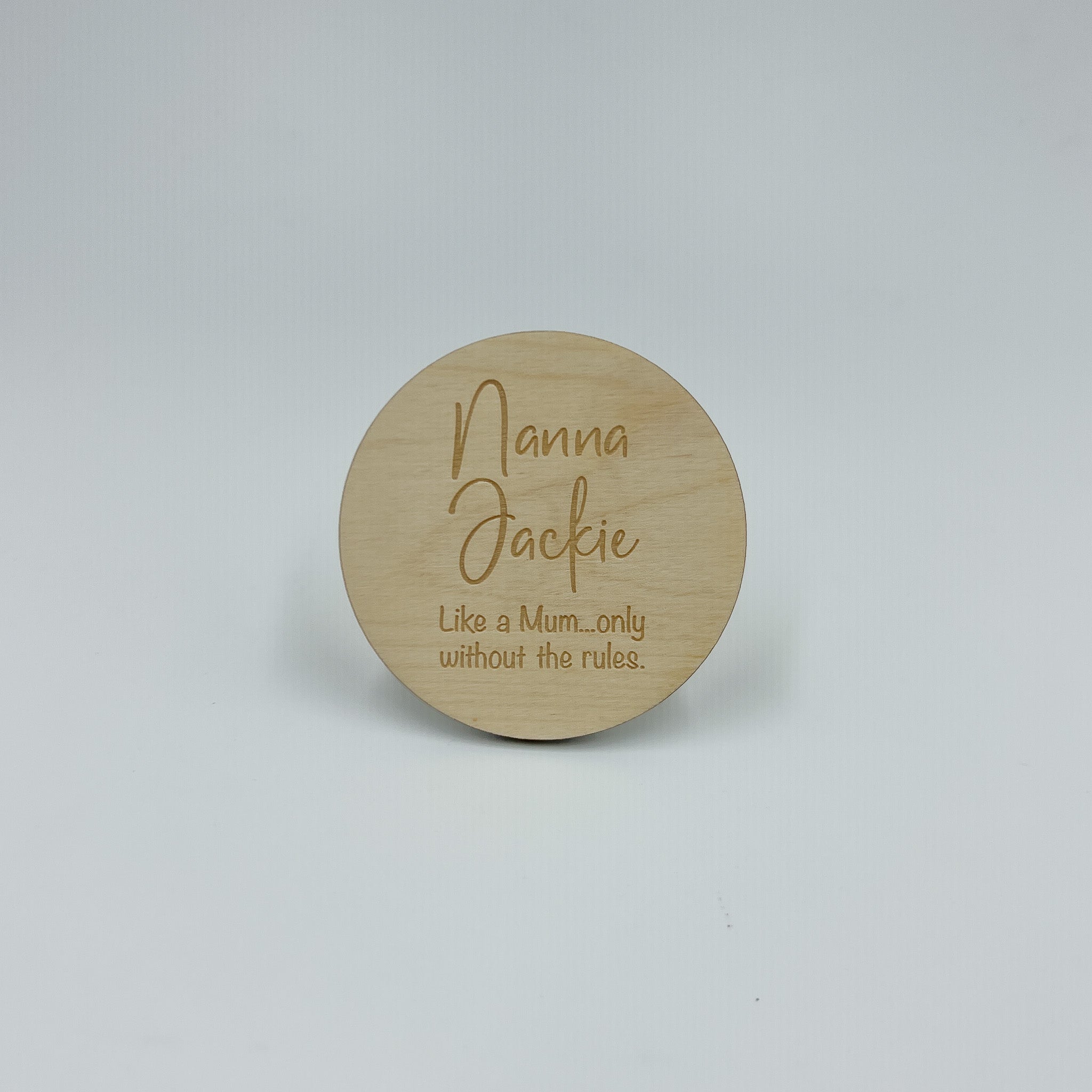 Personalised Fridge Magnet | Custom Magnet | Mother's Day | Engraved Wood | Nanna Sayings