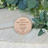 Mother's Day Coasters Round Wooden