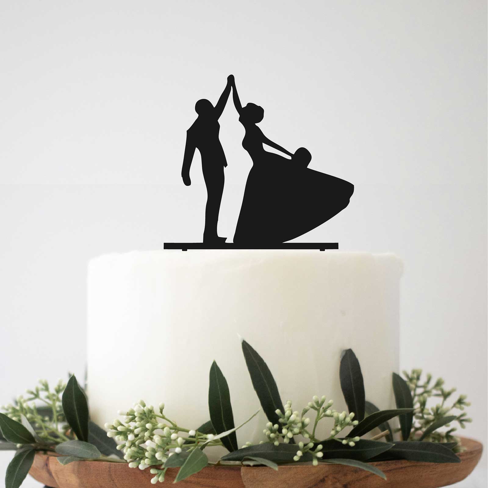 Bride & Groom Dancing Cake Topper