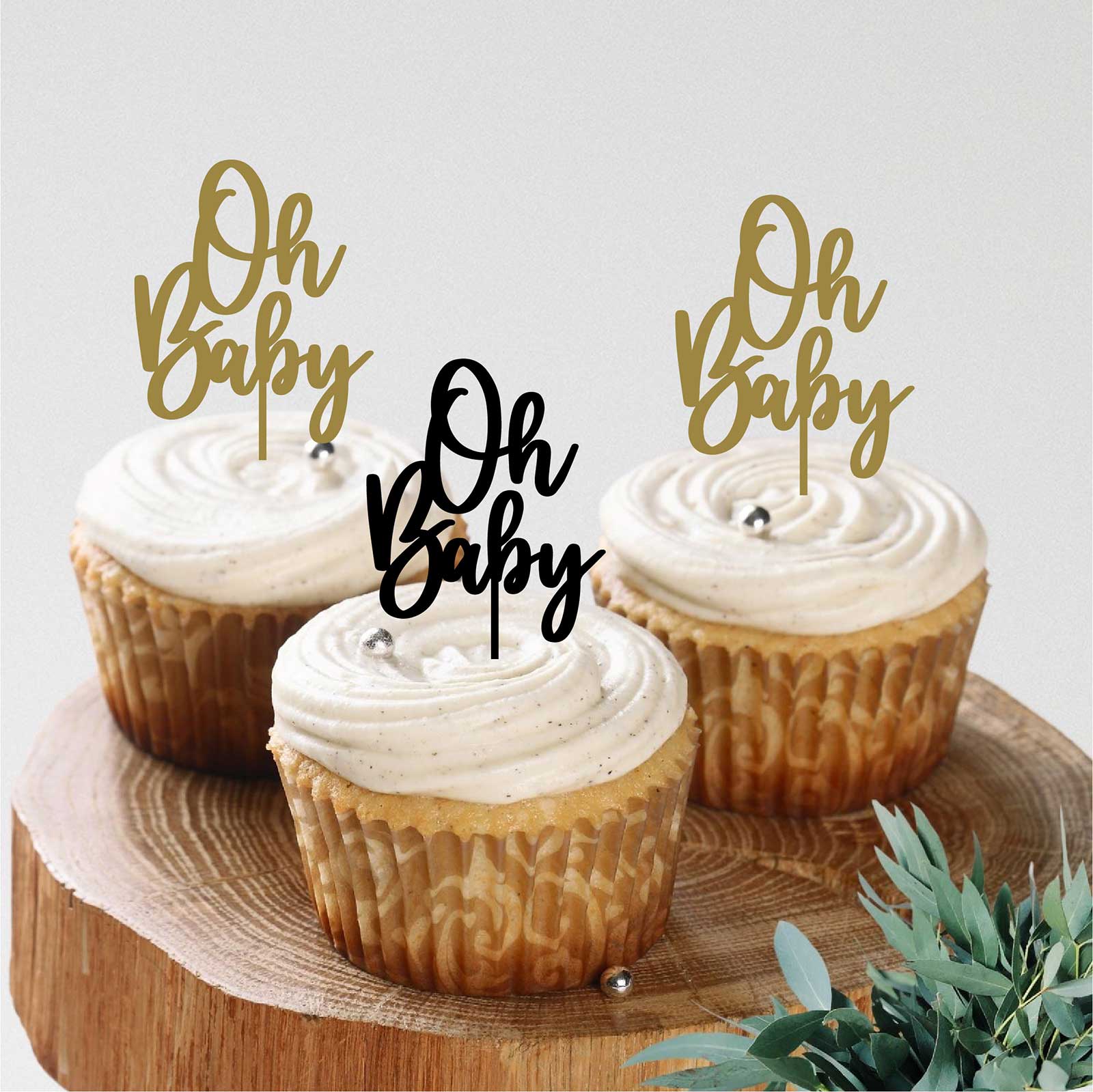 Baby Shower Cup Cake Topper