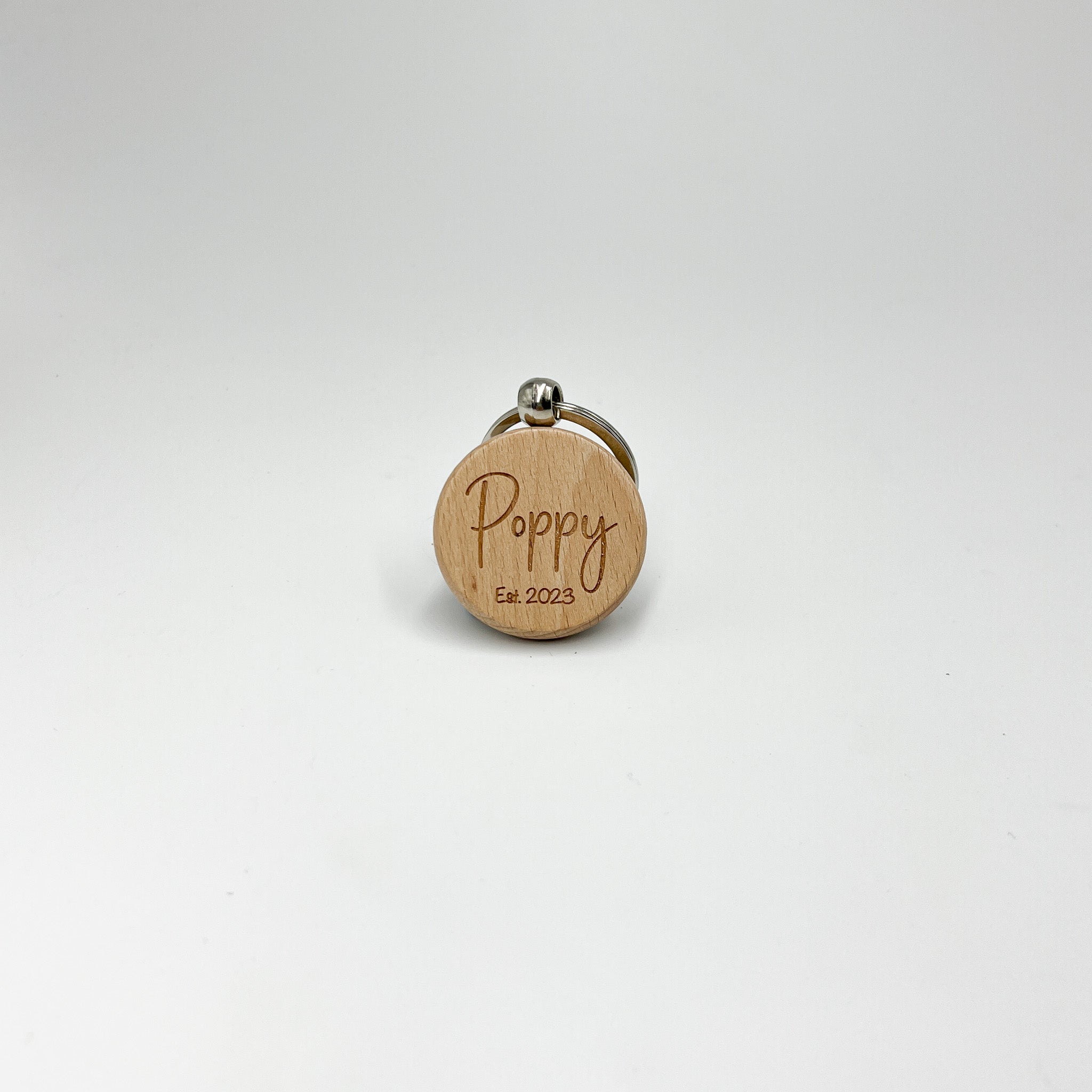 Personalised Key Ring Minimalist | Custom Key Chain | Mother's Day | Car Key Ring | Wooden